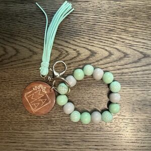 MAMA Beaded Keychain with Tassel